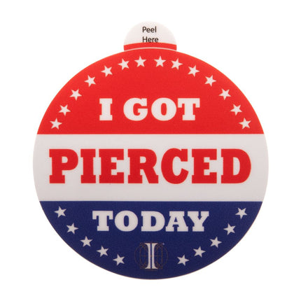 Invictus' Sticker "I GOT PIERCED TODAY"