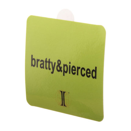 Invictus' Sticker "bratty&pierced"