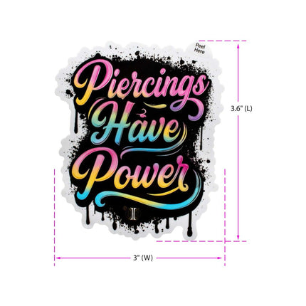 Invictus' Sticker "Piercings Have Power"