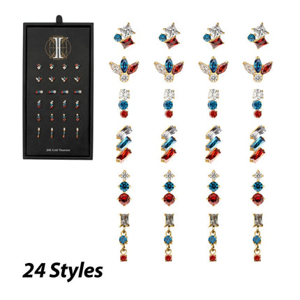 Invictus 24Kt Gold PVD Titanium Bicentennial Threadless Top Collection and Display