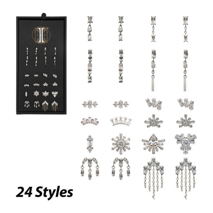 Invictus Titanium Baguette Brilliance Threadless Top Collection and Display