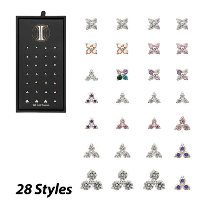 Invictus Titanium Quadra & Refined Trinity Threadless Top Collection and Display