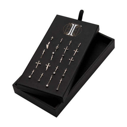 Invictus Titanium Threadless CZ Shape Top Collection and Display
