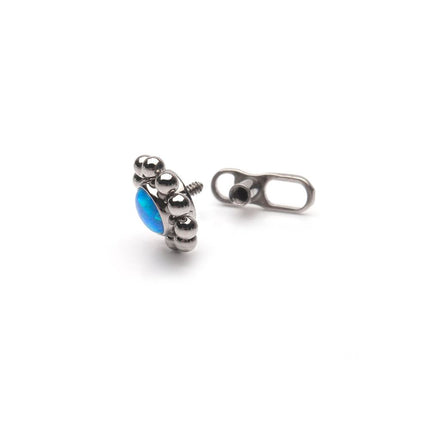 Invictus Titanium Internally Threaded 16g post with M0.9 Threading Microdermal V2 Anchor Base