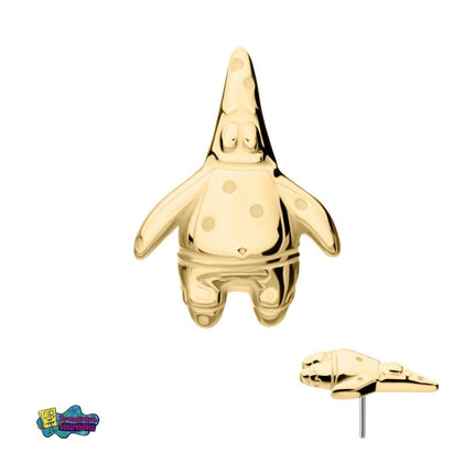 Invictus 14Kt Yellow Gold Nickelodeon Patrick Star Threadless Top