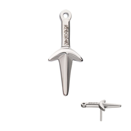 Invictus Titanium Threadless Naruto Shippuden Kunai Knife Top