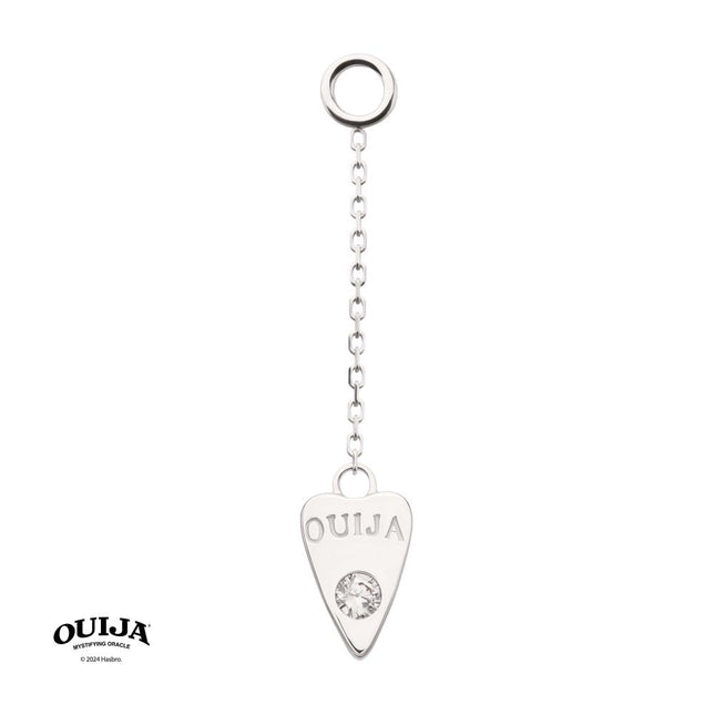 Invictus 14Kt White Gold Hasbro Ouija Planchette Dangle Charm
