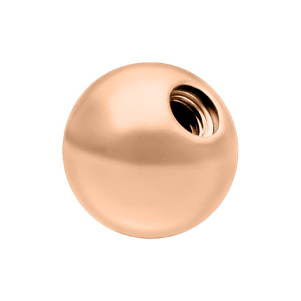Wildcat Externally Threaded Titanium Rose Gold Ball