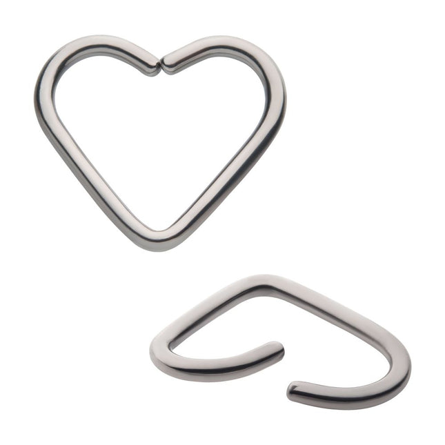 Invictus Niobium Heart Seamless Split Ring
