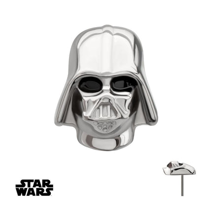 Invictus Titanium Threadless Star Wars Flat Back 3D Darth Vader Top