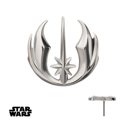 Invictus Titanium Threadless Star Wars Jedi Symbol Top