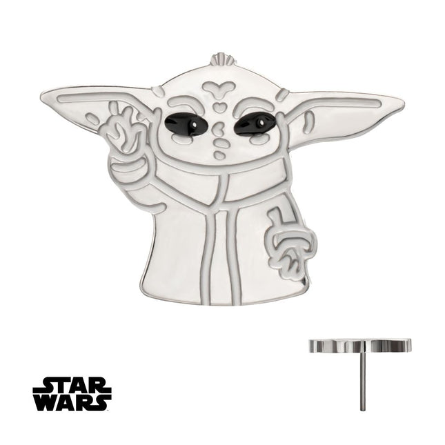 Invictus Titanium Threadless Star Wars Grogu The Child Top