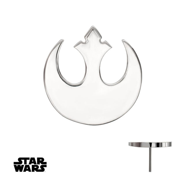 Invictus Titanium Threadless Star Wars Rebel Symbol Top