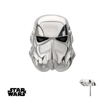 Invictus Titanium Threadless Star Wars Flat Back 3D Stormtrooper Top