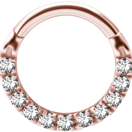 Hinged Clicker with Front Facing Zirconia