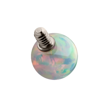 Invictus 14g Titanium Internally Threaded with Synthetic Opal Ball Top