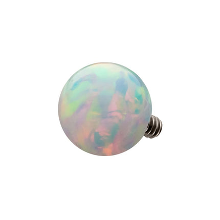 Invictus 16g Titanium Internally Threaded with Synthetic Opal Ball Top