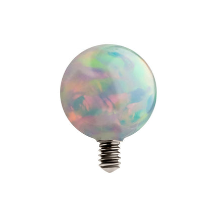 Invictus 16g Titanium Internally Threaded with Synthetic Opal Ball Top