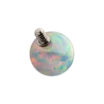 Invictus 16g Titanium Internally Threaded with Synthetic Opal Ball Top