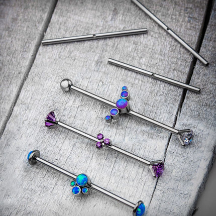 Invictus Titanium Single Thread Drilled Industrial Barbells