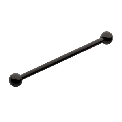 Invictus Black PVD Titanium Internally Threaded Industrial Barbells