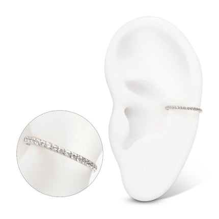Invictus Titanium D-Ring Clicker with CNC Set Clear CZ Gem