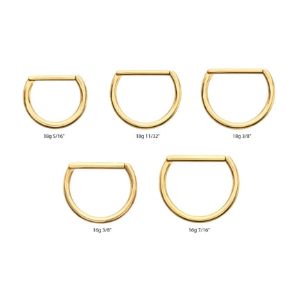 Invictus 24Kt Gold PVD Titanium D-Ring Clicker