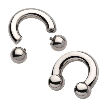 Invictus Titanium Internally Threaded Basic Big Gauge Circular Barbells