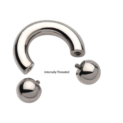 Invictus Titanium Internally Threaded Basic Big Gauge Circular Barbells
