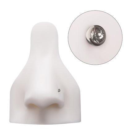 Invictus Titanium 2.5mm Bezel Set Preciosa Gem Nose Pin