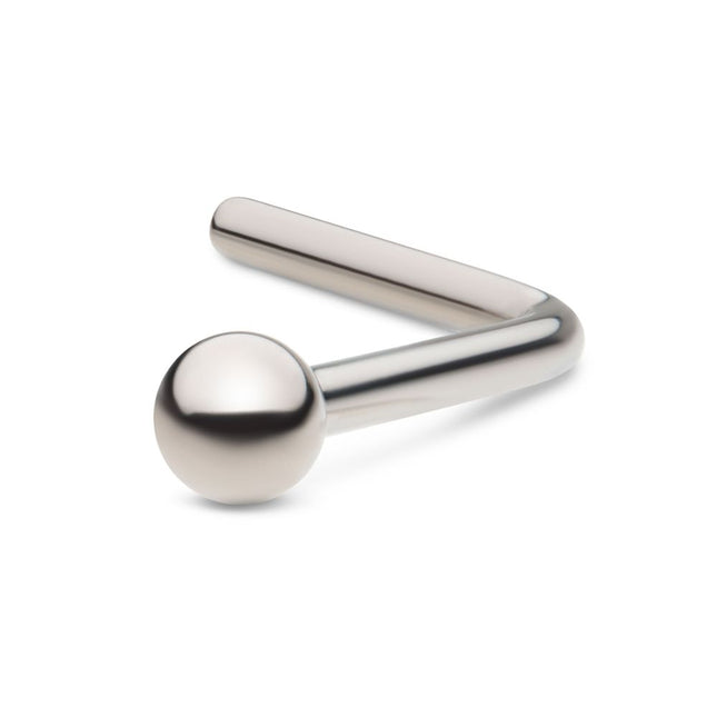 Invictus Titanium 2mm Ball L-Shape Nose Pin