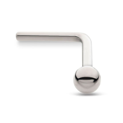 Invictus Titanium 2mm Ball L-Shape Nose Pin