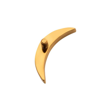 Invictus 24Kt Gold PVD Titanium Internally Threaded Dome Moon Top