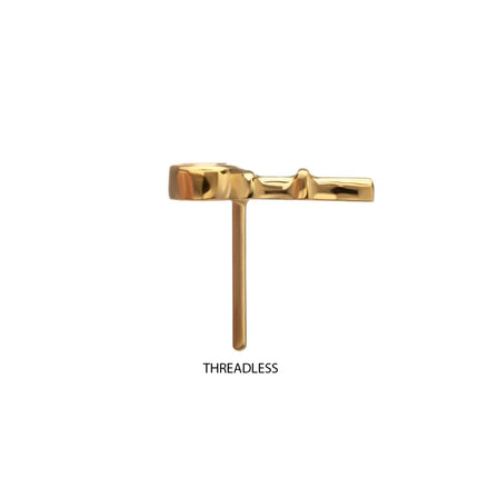 Invictus 24Kt Gold PVD Titanium Threadless Key Top