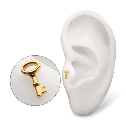 Invictus 24Kt Gold PVD Titanium Threadless Key Top