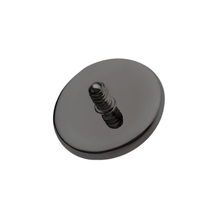 Invictus Black PVD Titanium Internally Threaded Hammered Disk Top