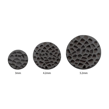 Invictus Black PVD Titanium Threadless Hammered Disk Top