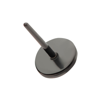 Invictus Black PVD Titanium Threadless Hammered Disk Top