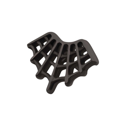 Invictus Black PVD Titanium Threadless Fan Shape Spiderweb Top