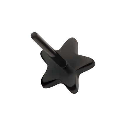 Invictus Black PVD Titanium Threadless Star Top