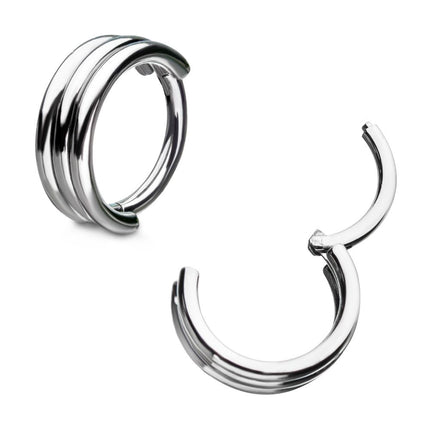 Invictus Titanium with Triple Stack Design Side Facing Hinged Segment Clicker