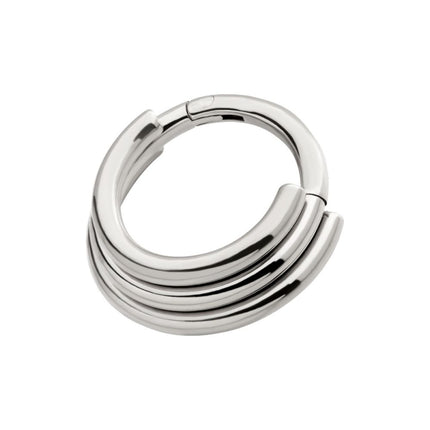 Invictus Titanium Triple Stacked Side Facing Hinged Segment Clicker
