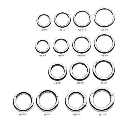 Invictus Titanium Hinged Segment Clicker (12g to 4g)