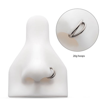 Invictus Titanium Double Hoop Side Facing Hinged Segment Clicker