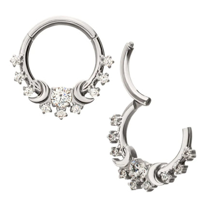 Invictus Titanium Triple Moon Phase Hinged Segment Clicker