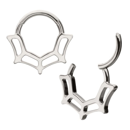 Invictus Titanium Spiderweb Front Facing Hinged Segment Clicker