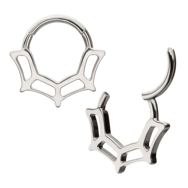 Invictus Titanium Spiderweb Front Facing Hinged Segment Clicker