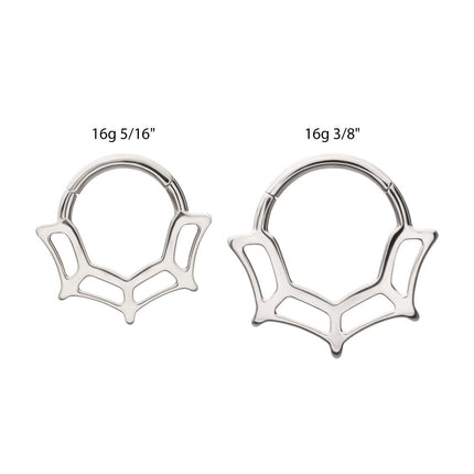 Invictus Titanium Spiderweb Front Facing Hinged Segment Clicker