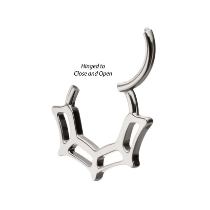 Invictus Titanium Spiderweb Front Facing Hinged Segment Clicker