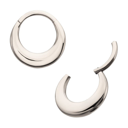 Invictus Titanium Sleek Dome Septum Front Facing Hinged Segment Clicker
